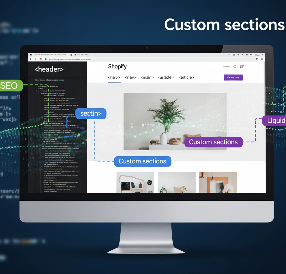 How to Create Custom Sections in Shopify for Better UX & SEO How to Create Custom Sections in Shopify for Better UX & SEO